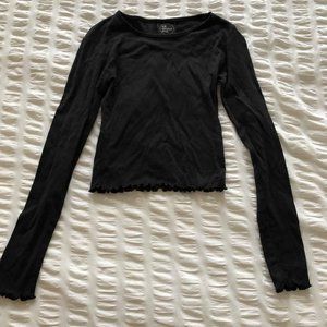 All About Eve Black Crop Top